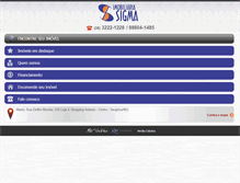 Tablet Screenshot of imobiliariasigma.com.br